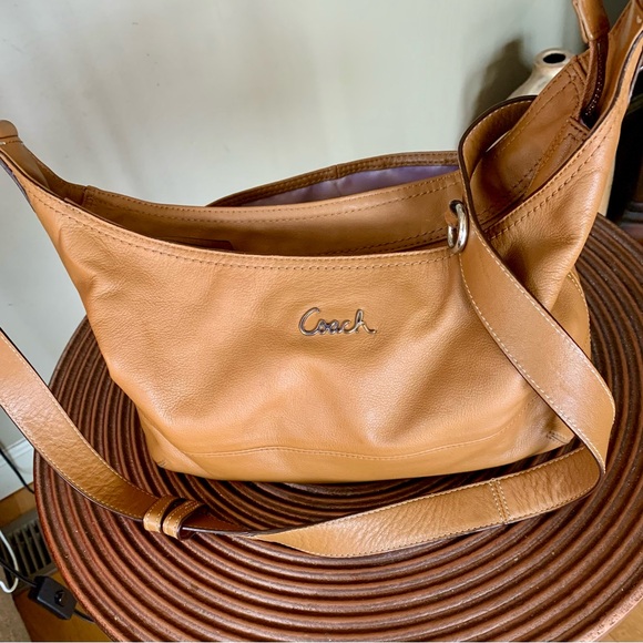 Coach Camel Leather Bag - Picture 1 of 11